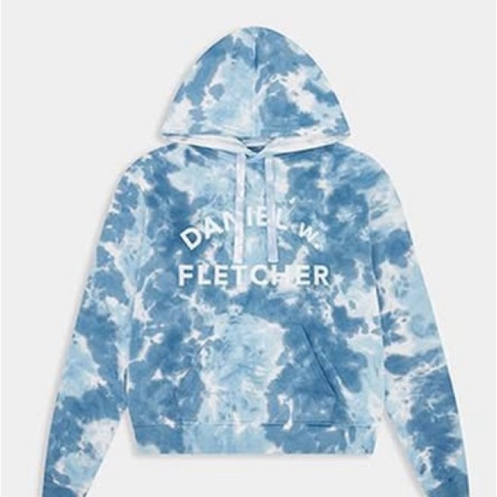 Daniel w. Fletcher Blue Tie-Dye Men's Sweater